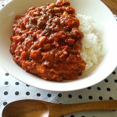 フライパン カレー トマト缶 砂糖