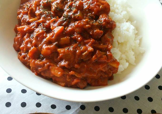 無水カレー トマト缶 フライパン トップ