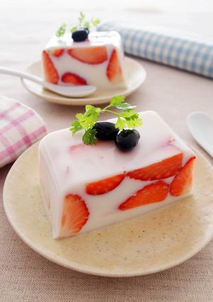 いちごミルク寒　低GI-レシピのメイン写真