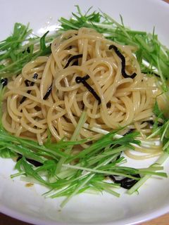簡単!塩昆布と柚子胡椒の和風パスタ♡-レシピのメイン写真