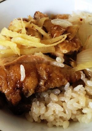 麺つゆDE生姜たっぷりチキンライス-レシピのメイン写真