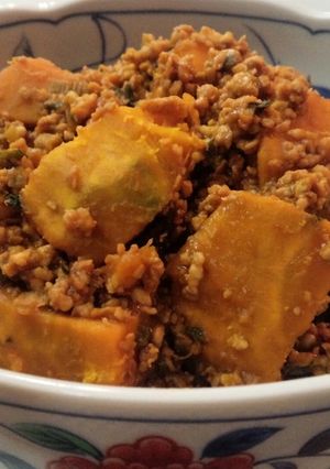 煮ませんけれど♪かぼちゃのそぼろ煮-レシピのメイン写真