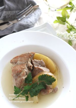 豚肉とリンゴの煮込み-レシピのメイン写真