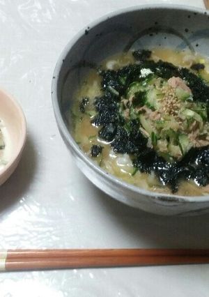 ２つの味を味わう冷や汁-レシピのメイン写真