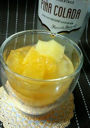 山盛り氷フルーツのピニャ コラーダ -レシピのメイン写真