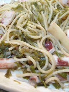 ++メカブの和風パスタ++-レシピのメイン写真