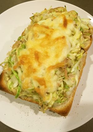 こぶ茶de美味しい！キャベチートースト-レシピのメイン写真