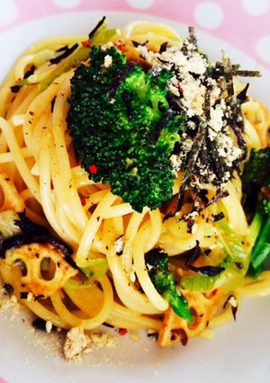 8分！ブロッコリーの和風ゆず風味パスタ♬-レシピのメイン写真