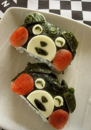 くまもんのデコおにぎらず-レシピのメイン写真