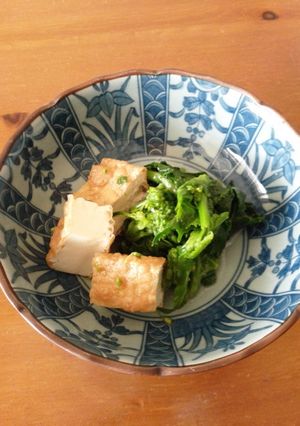 菜の花と厚揚げのおひたし-レシピのメイン写真