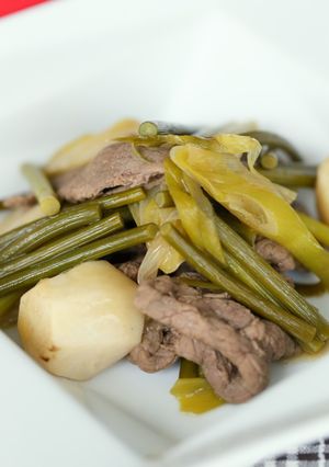 牛肉とにんにくの芽の甘辛煮-レシピのメイン写真
