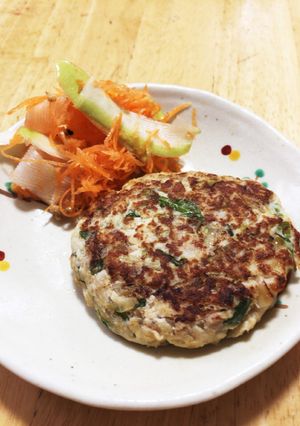 お肉なし！マグロの冷凍豆腐ハンバーグ-レシピのメイン写真