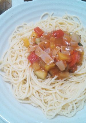 冷製トマトパスタ-レシピのメイン写真
