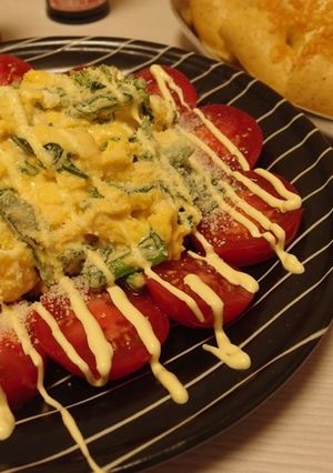 春色♪菜の花とスクランブルエッグのサラダ-レシピのメイン写真