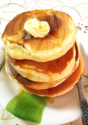 たった一手間でフワフワパンケーキ♪-レシピのメイン写真