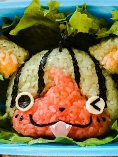 妖怪ウォッチ スイカニャン♪キャラ弁♪-レシピのメイン写真