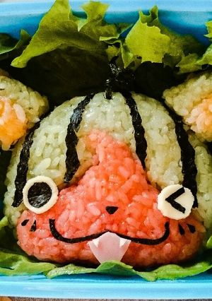 妖怪ウォッチ スイカニャン♪キャラ弁♪-レシピのメイン写真