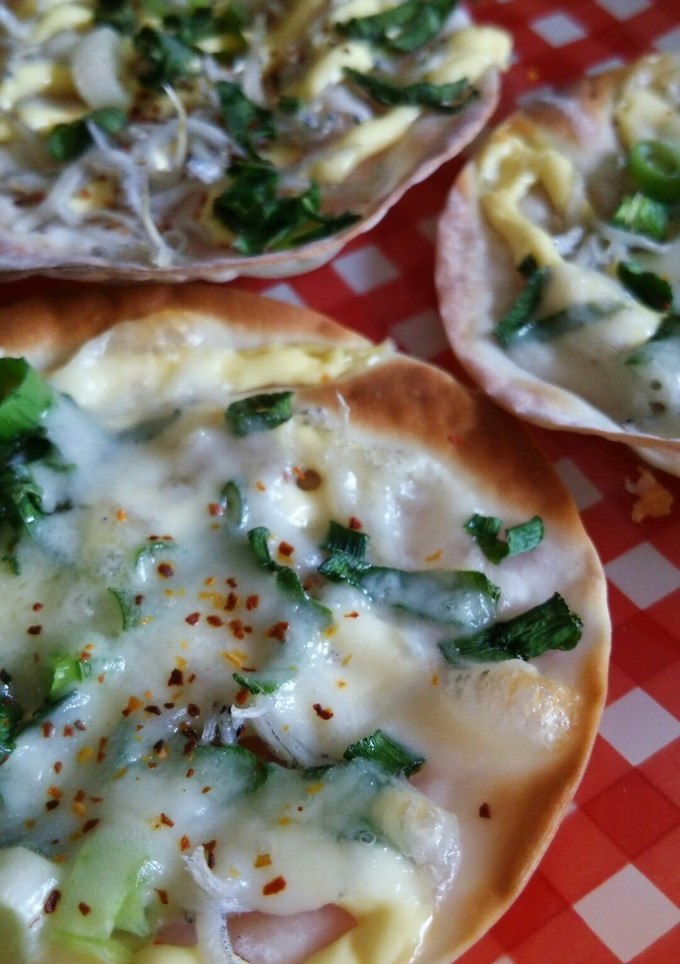 餃子の皮で簡単☆和風ピザ-レシピのメイン写真