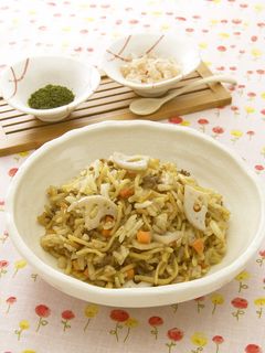 ソース味♪キャベツとレンコンのそばめし-レシピのメイン写真
