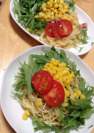 好きなドレッシングをかけて食べるパスタ♪-レシピのメイン写真