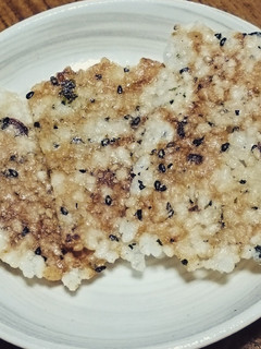 残りご飯で☆パリパリごはんせんべい!-レシピのメイン写真