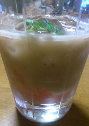 バナナスムージーストロベリーダイキリがけ-レシピのメイン写真