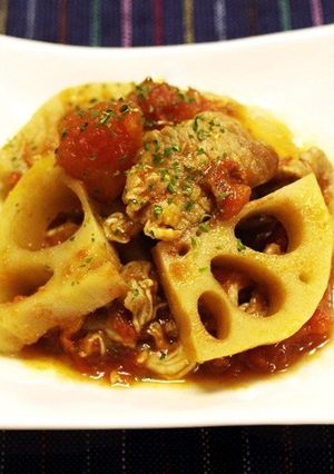 豚肉とレンコンのイタリア風煮込み-レシピのメイン写真
