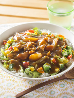 サラダカレー丼-レシピのメイン写真