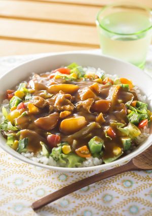 サラダカレー丼-レシピのメイン写真