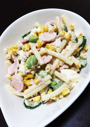 魚肉ソーセージ！簡単マカロニサラダ-レシピのメイン写真