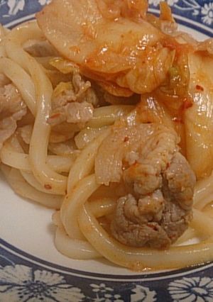 豚キムチ焼うどん-レシピのメイン写真