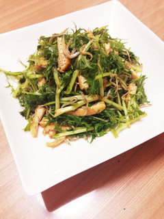 水菜大量消費!水菜とじゃこの超簡単サラダ-レシピのメイン写真