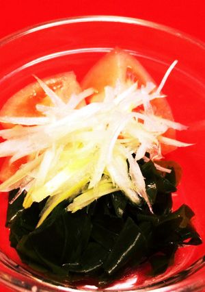 トマトとワカメのポン酢がけ-レシピのメイン写真