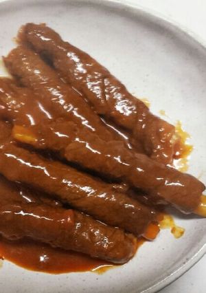 野菜ジュースで肉巻き簡単！-レシピのメイン写真
