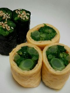 なばなの卵巻きと海苔巻き-レシピのメイン写真
