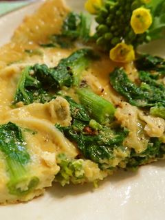 菜の花&切干大根のスパニッシュオムレツ♪-レシピのメイン写真