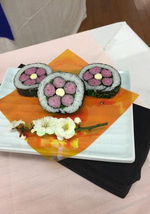 行楽・パーティに♫お花の巻きぎり♡-レシピのメイン写真
