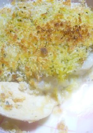 ホタテのバジルパン粉焼き♪-レシピのメイン写真