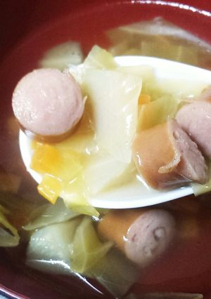 ウインナーの野菜コンソメスープ-レシピのメイン写真