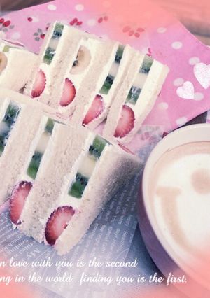 ハッピー♡フルーツサンド♪-レシピのメイン写真