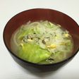 餃子のタネで♪簡単クッパ