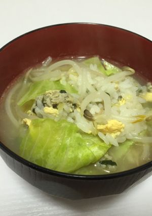 餃子のタネで♪簡単クッパ-レシピのメイン写真