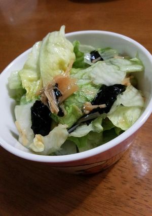 なめたけサラダ-レシピのメイン写真