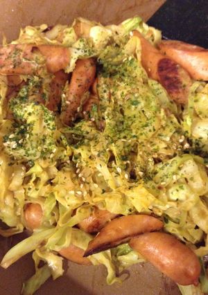 大量消費☆キャベツのＢ級炒め（カレー味）-レシピのメイン写真