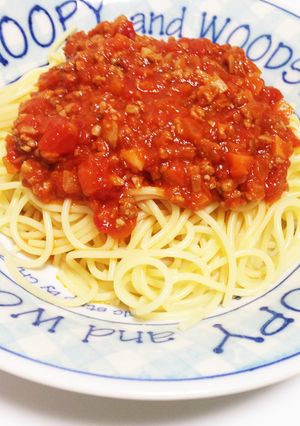 ミートソーススパゲティ-レシピのメイン写真