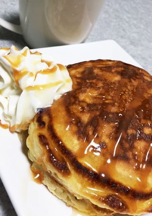HMで簡単ふわふわ♡豆乳パンケーキ♡-レシピのメイン写真