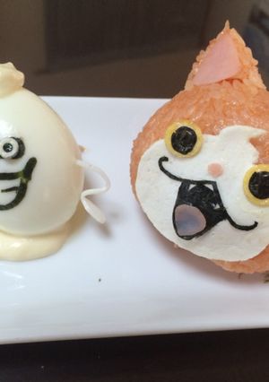 妖怪ウォッチジバニャンウィスパーキャラ弁-レシピのメイン写真