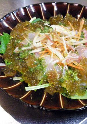 真鯛のカルパッチョのシソと和風ジュレ添え-レシピのメイン写真