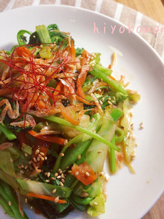 青菜の中華風炒め-レシピのメイン写真