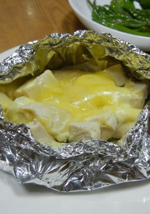 ささみとチーズのホイル焼き-レシピのメイン写真